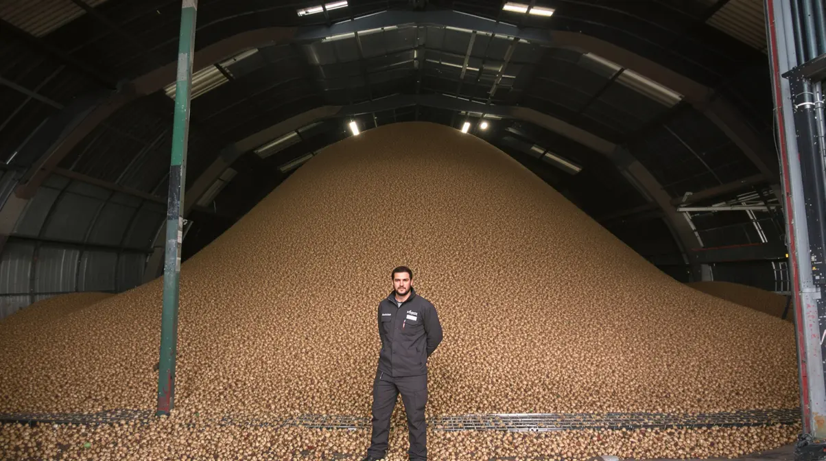 Afnemer failliet: Richard blijft plotseling met 1,5 miljoen kilo aardappelen zitten Afnemer failliet: Richard blijft plotseling met 1,5 miljoen kilo aardappelen zitten