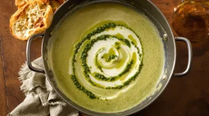 Romige courgettesoep met pesto: zo maak ik dit makkelijke zomerse gerecht
